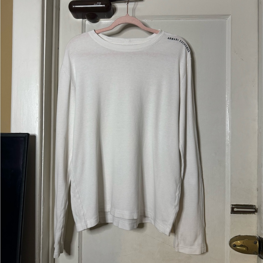 Men’s Armani Exchange white long sleeve size L